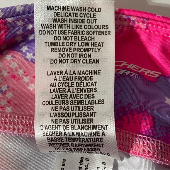 Skechers Sports Yoga Pants Pink Abstract Size 8 - Picture 6 of 7